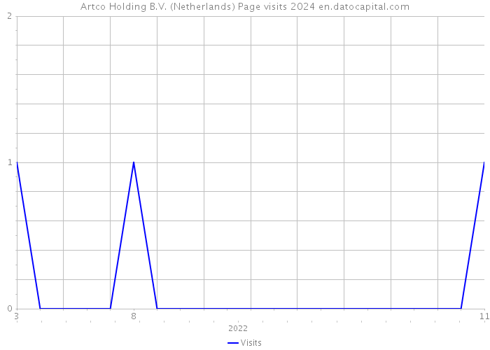 Artco Holding B.V. (Netherlands) Page visits 2024 