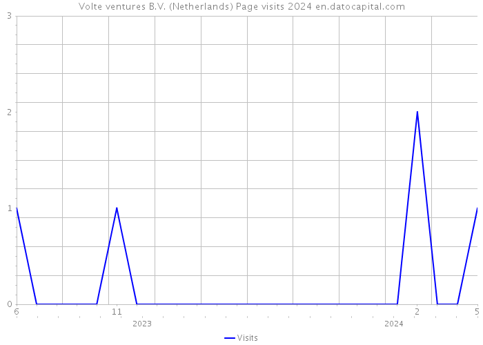 Volte ventures B.V. (Netherlands) Page visits 2024 