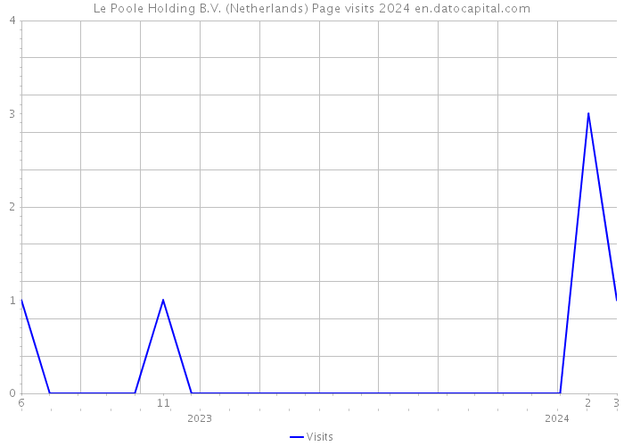 Le Poole Holding B.V. (Netherlands) Page visits 2024 