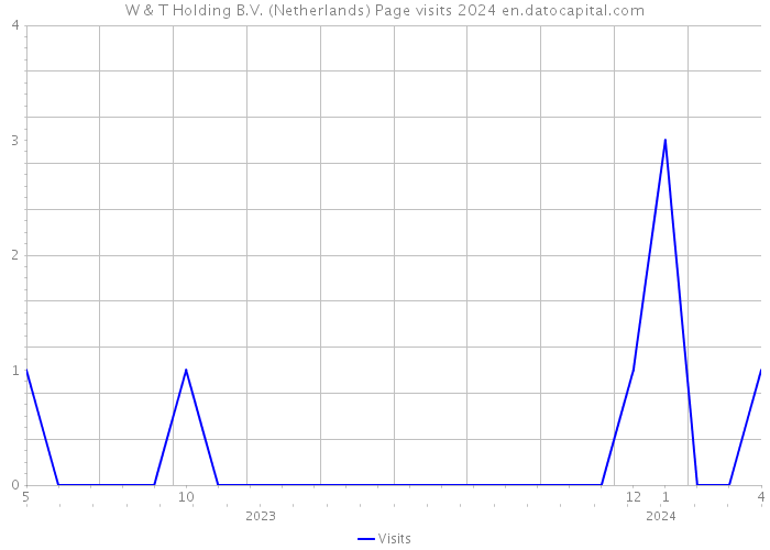 W & T Holding B.V. (Netherlands) Page visits 2024 