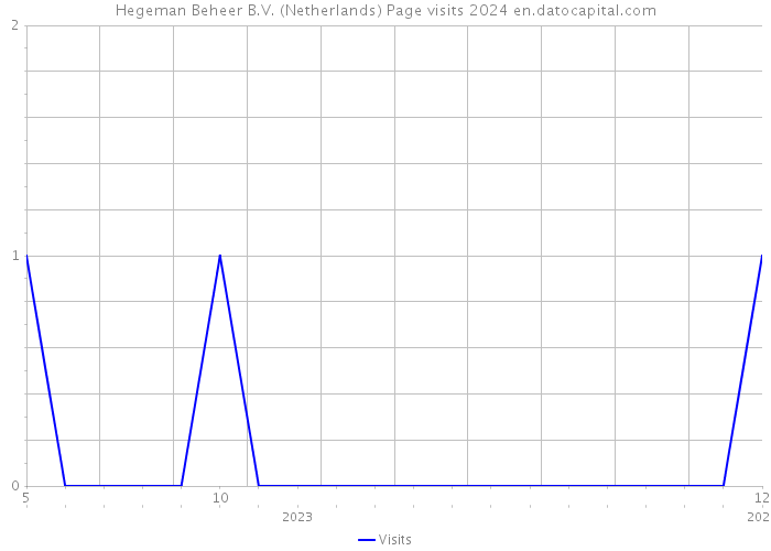 Hegeman Beheer B.V. (Netherlands) Page visits 2024 