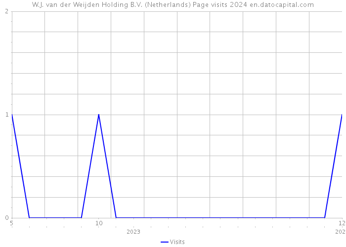 W.J. van der Weijden Holding B.V. (Netherlands) Page visits 2024 