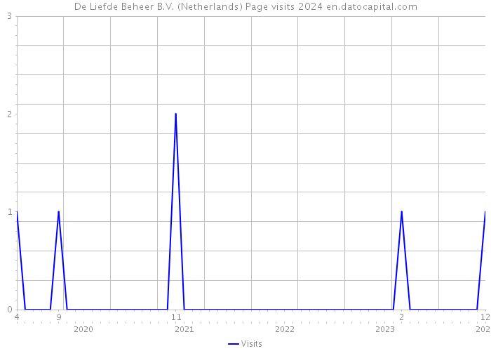 De Liefde Beheer B.V. (Netherlands) Page visits 2024 
