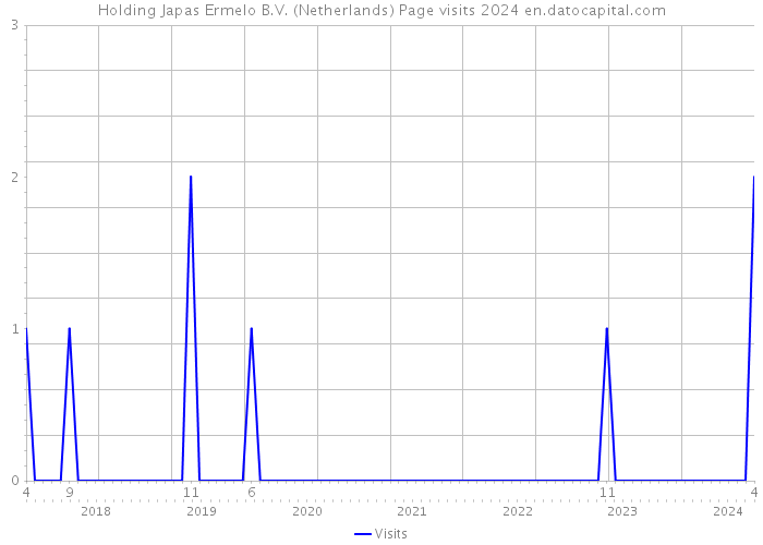 Holding Japas Ermelo B.V. (Netherlands) Page visits 2024 