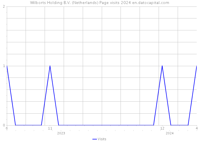 Wilborts Holding B.V. (Netherlands) Page visits 2024 