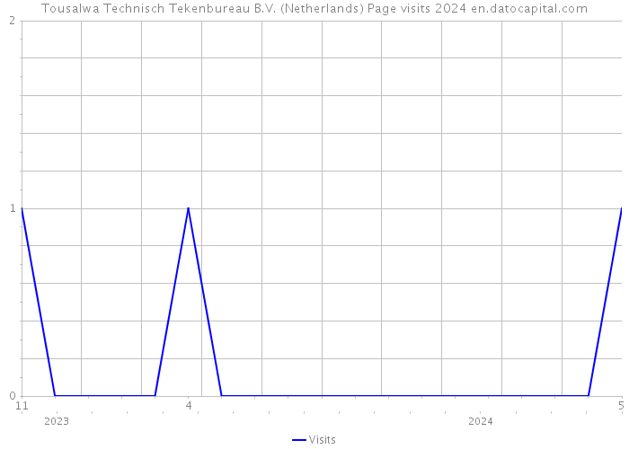 Tousalwa Technisch Tekenbureau B.V. (Netherlands) Page visits 2024 