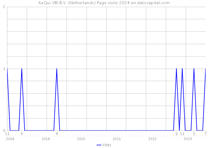 AeQui VBI B.V. (Netherlands) Page visits 2024 