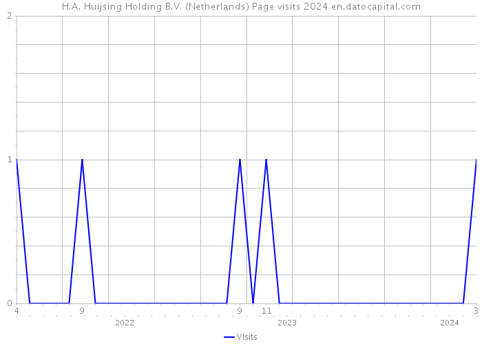 H.A. Huijsing Holding B.V. (Netherlands) Page visits 2024 