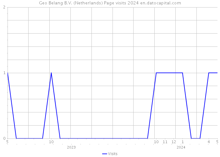 Geo Belang B.V. (Netherlands) Page visits 2024 