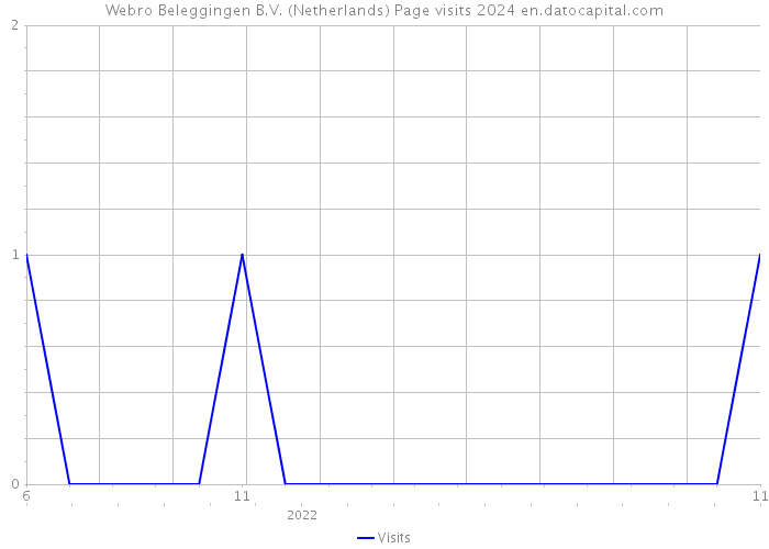 Webro Beleggingen B.V. (Netherlands) Page visits 2024 