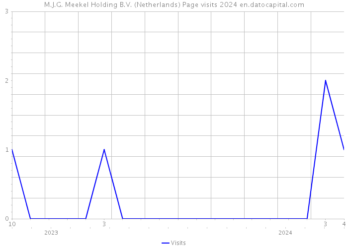 M.J.G. Meekel Holding B.V. (Netherlands) Page visits 2024 