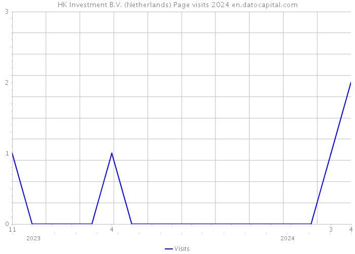 HK Investment B.V. (Netherlands) Page visits 2024 