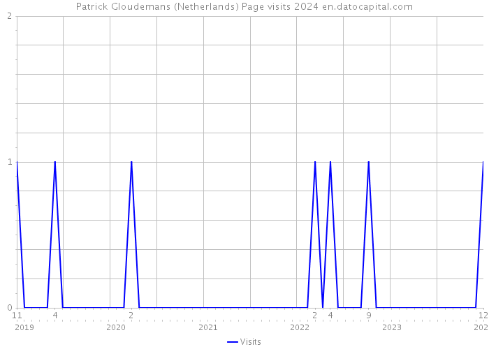 Patrick Gloudemans (Netherlands) Page visits 2024 
