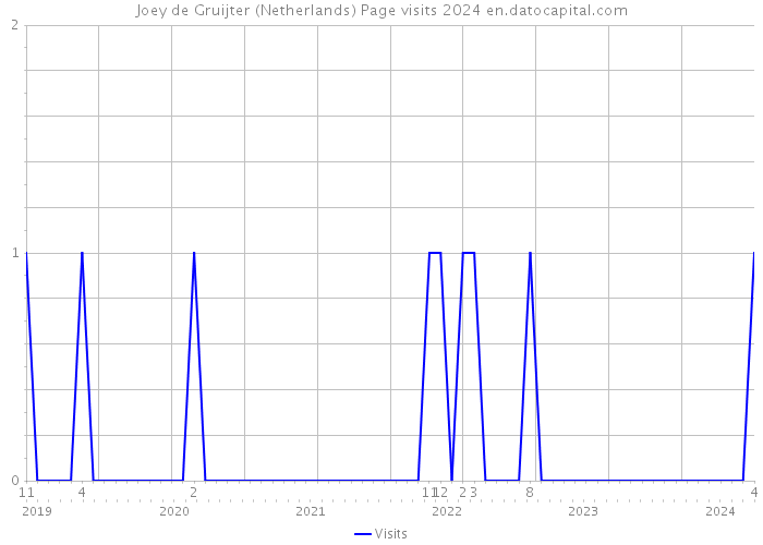 Joey de Gruijter (Netherlands) Page visits 2024 