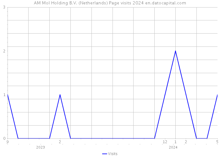 AM Mol Holding B.V. (Netherlands) Page visits 2024 