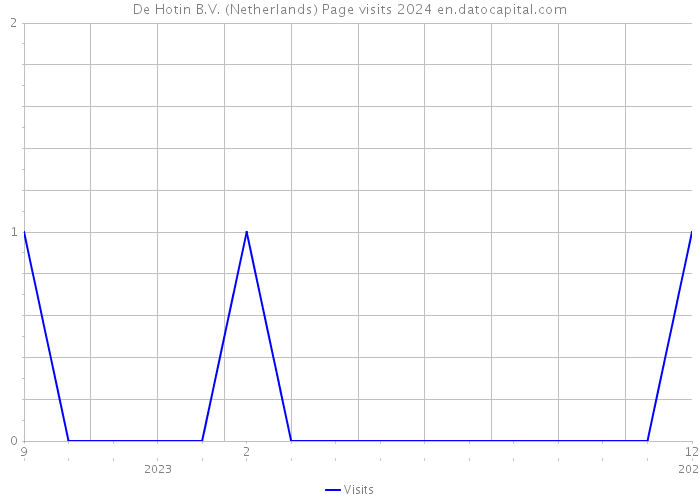 De Hotin B.V. (Netherlands) Page visits 2024 