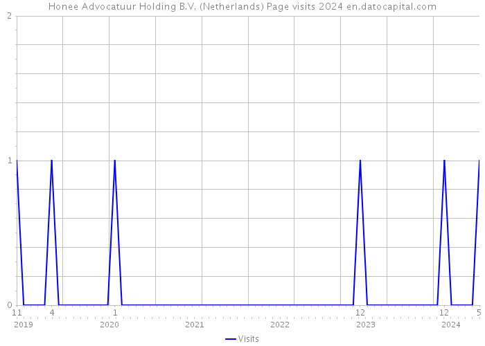 Honee Advocatuur Holding B.V. (Netherlands) Page visits 2024 