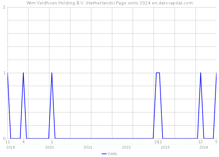 Wim Veldhoen Holding B.V. (Netherlands) Page visits 2024 