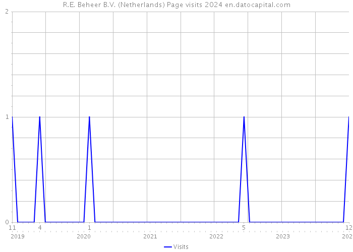 R.E. Beheer B.V. (Netherlands) Page visits 2024 
