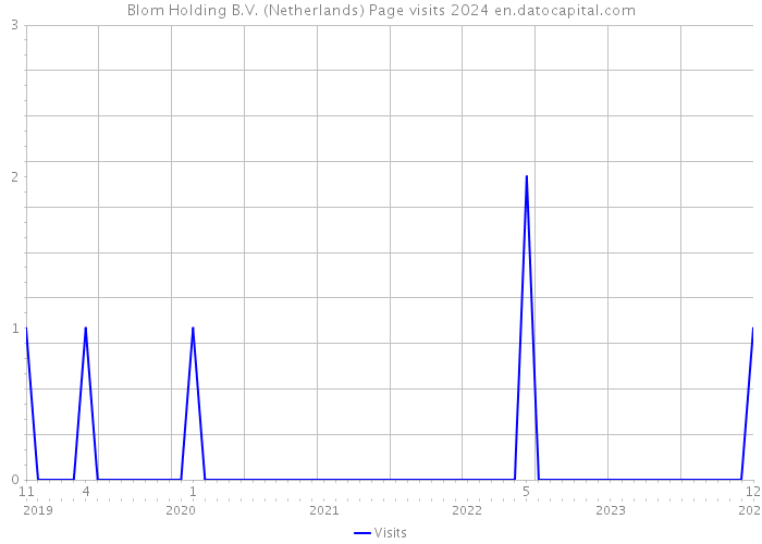 Blom Holding B.V. (Netherlands) Page visits 2024 