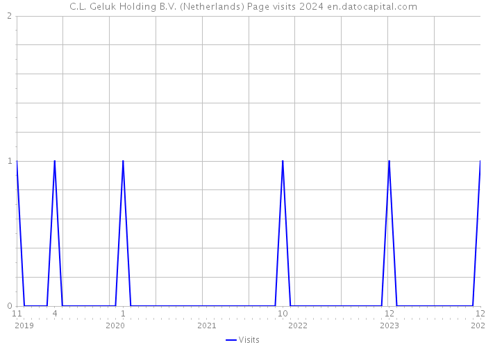 C.L. Geluk Holding B.V. (Netherlands) Page visits 2024 