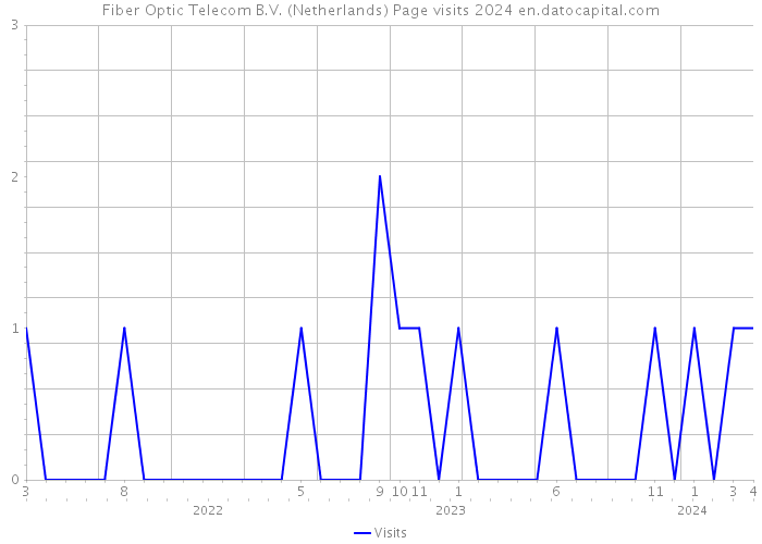 Fiber Optic Telecom B.V. (Netherlands) Page visits 2024 