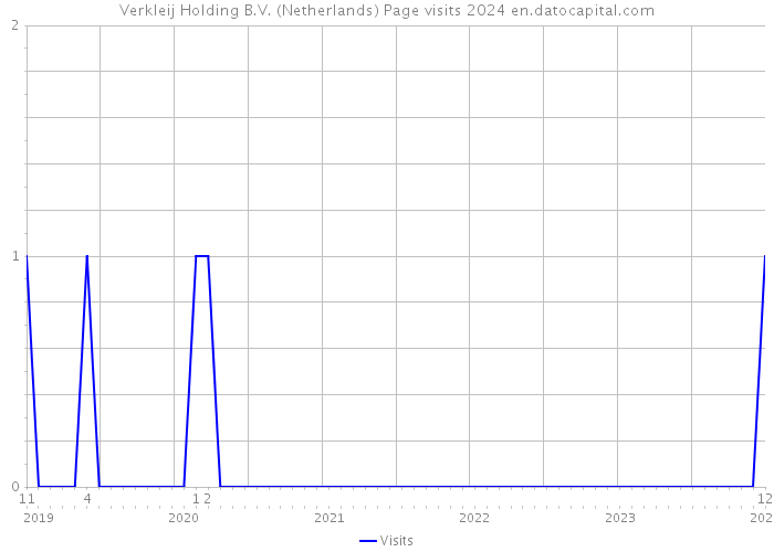 Verkleij Holding B.V. (Netherlands) Page visits 2024 