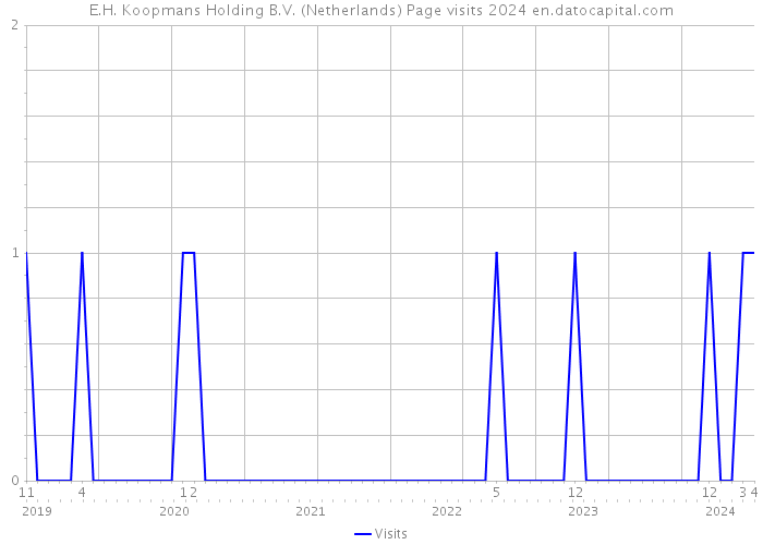 E.H. Koopmans Holding B.V. (Netherlands) Page visits 2024 