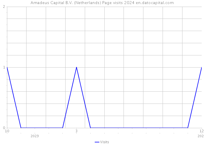 Amadeus Capital B.V. (Netherlands) Page visits 2024 