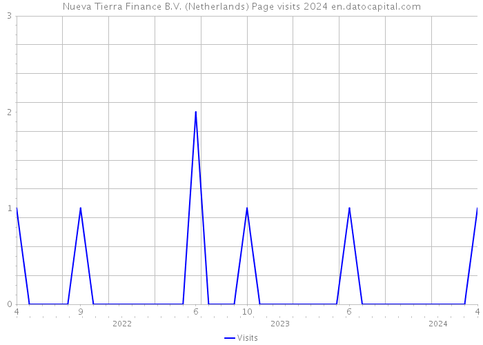 Nueva Tierra Finance B.V. (Netherlands) Page visits 2024 