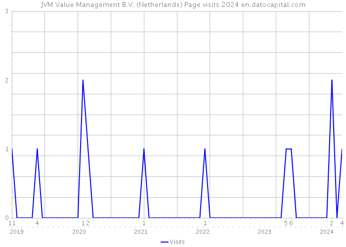 JVM Value Management B.V. (Netherlands) Page visits 2024 
