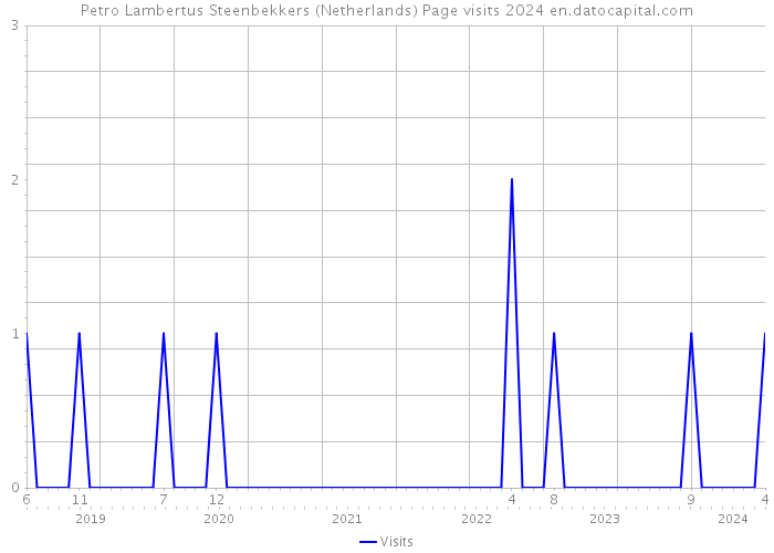 Petro Lambertus Steenbekkers (Netherlands) Page visits 2024 