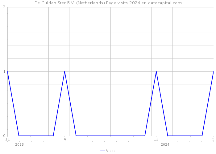 De Gulden Ster B.V. (Netherlands) Page visits 2024 