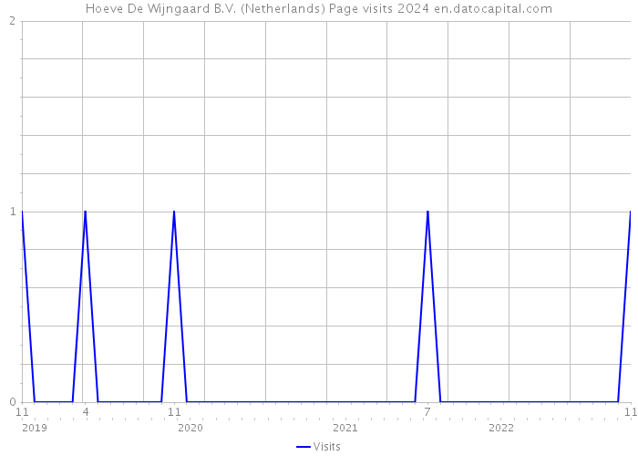 Hoeve De Wijngaard B.V. (Netherlands) Page visits 2024 