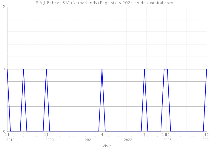P.A.J. Beheer B.V. (Netherlands) Page visits 2024 