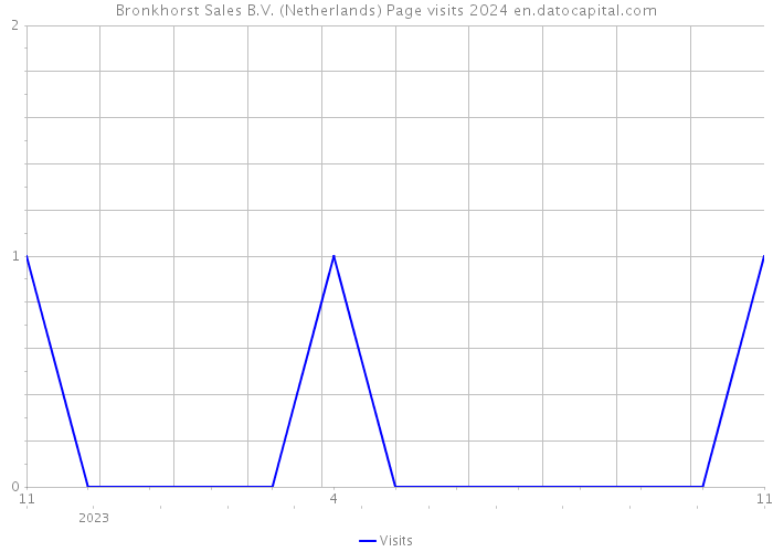 Bronkhorst Sales B.V. (Netherlands) Page visits 2024 