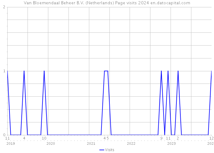 Van Bloemendaal Beheer B.V. (Netherlands) Page visits 2024 