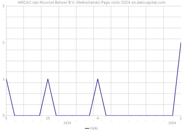 AMCAC van Moorsel Beheer B.V. (Netherlands) Page visits 2024 