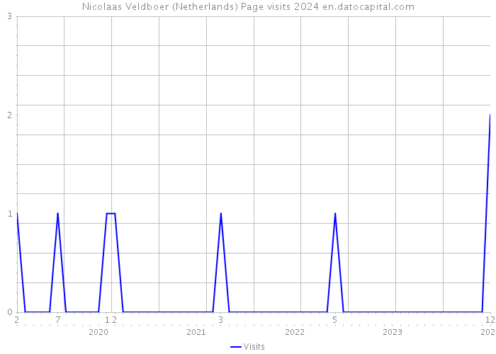 Nicolaas Veldboer (Netherlands) Page visits 2024 