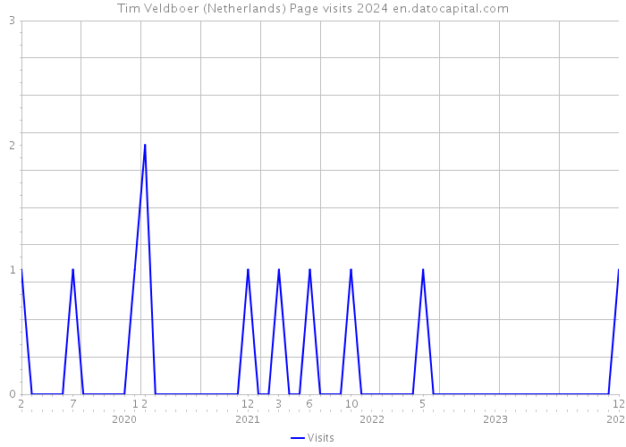 Tim Veldboer (Netherlands) Page visits 2024 