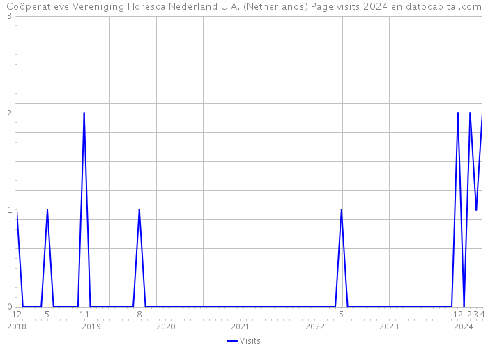 Coöperatieve Vereniging Horesca Nederland U.A. (Netherlands) Page visits 2024 