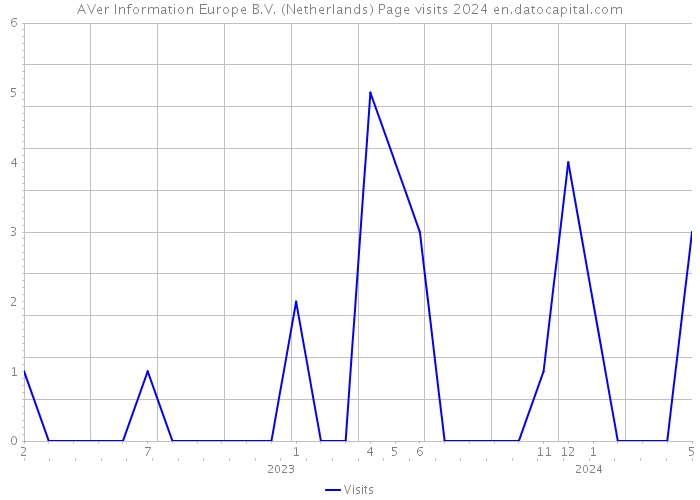 AVer Information Europe B.V. (Netherlands) Page visits 2024 