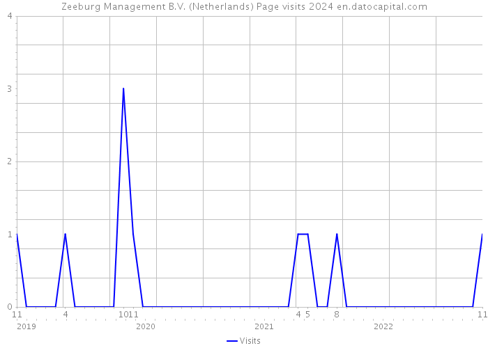 Zeeburg Management B.V. (Netherlands) Page visits 2024 