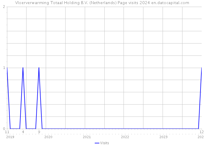 Vloerverwarming Totaal Holding B.V. (Netherlands) Page visits 2024 