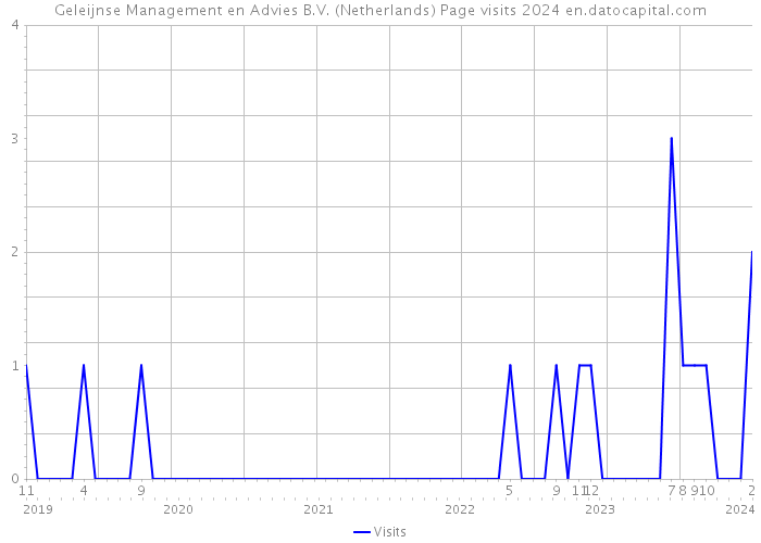 Geleijnse Management en Advies B.V. (Netherlands) Page visits 2024 