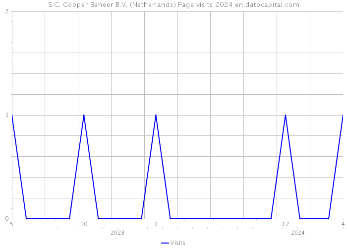 S.C. Cooper Beheer B.V. (Netherlands) Page visits 2024 