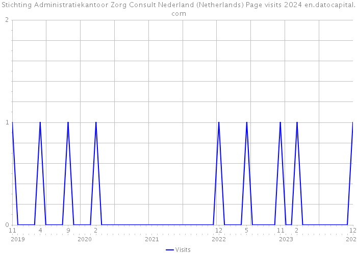 Stichting Administratiekantoor Zorg Consult Nederland (Netherlands) Page visits 2024 