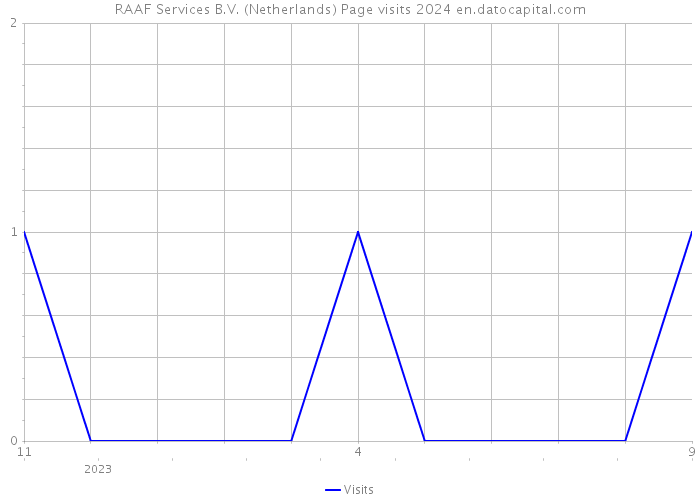 RAAF Services B.V. (Netherlands) Page visits 2024 