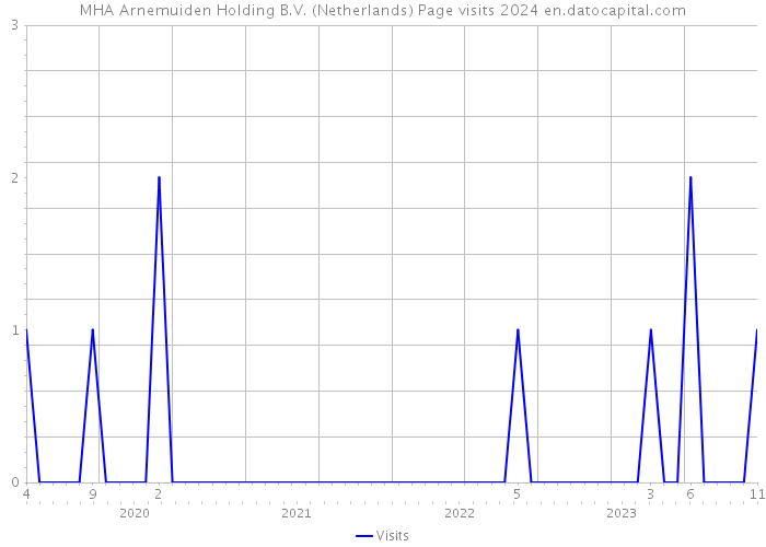 MHA Arnemuiden Holding B.V. (Netherlands) Page visits 2024 