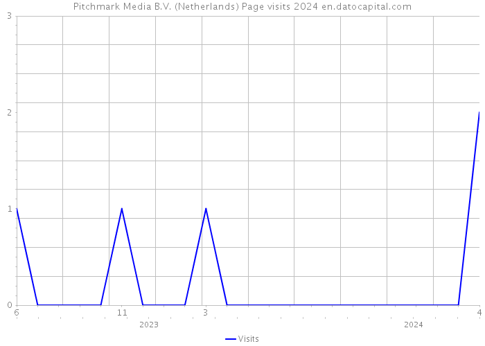 Pitchmark Media B.V. (Netherlands) Page visits 2024 